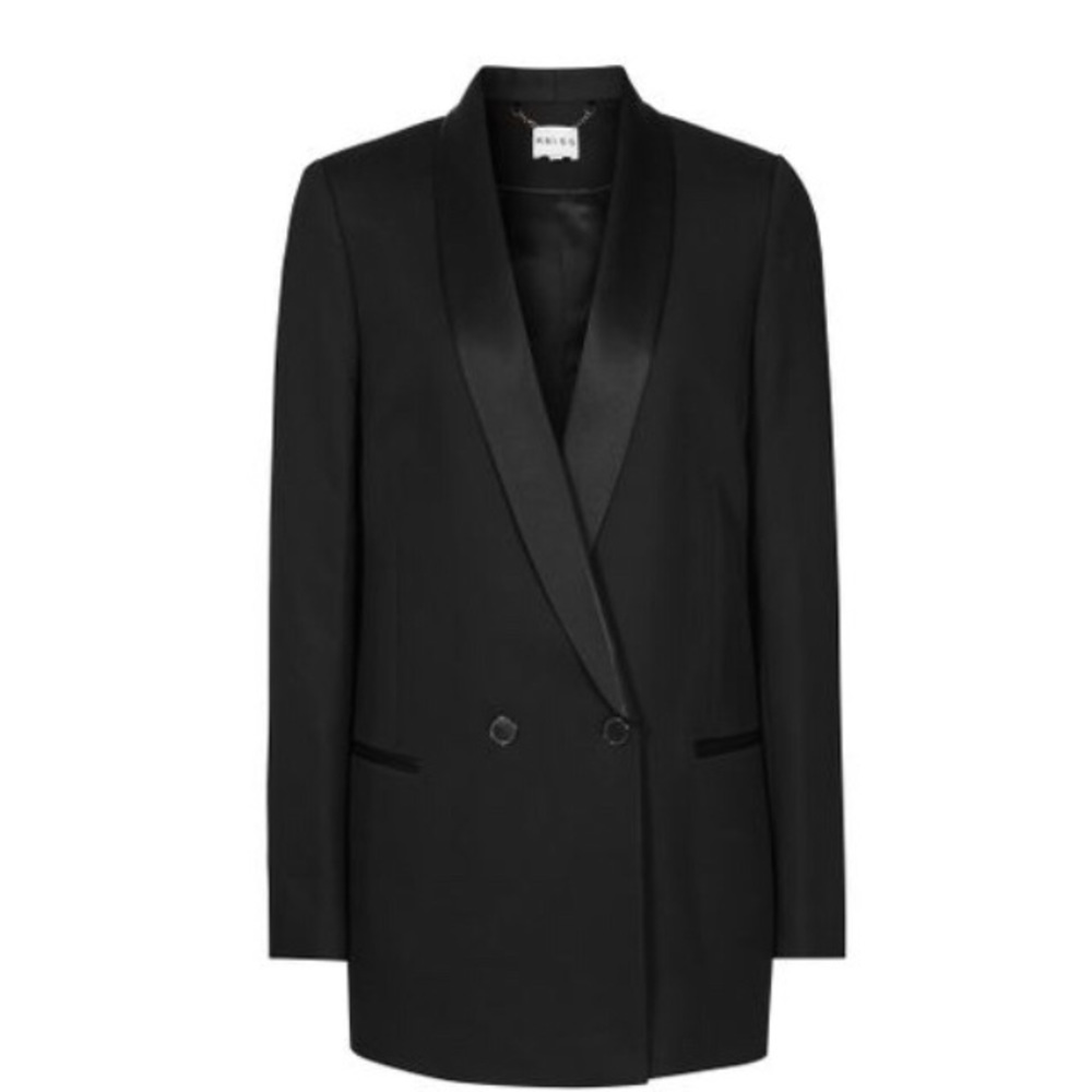 Reiss Kendra Blazer Jacket in Black